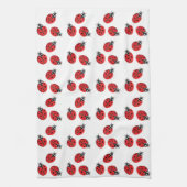 Red Lady Bug Illustration Geschirrtuch (Vertikal)