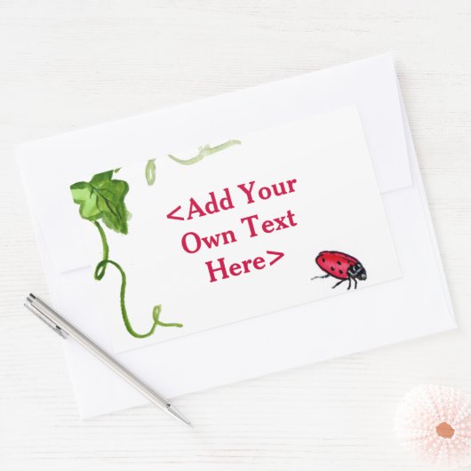 Red Lady Bug Insect Custom Stickers (Umschlag)