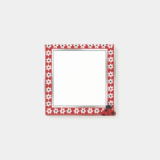 Red Lady Bug Post-it® Notes Post-it Klebezettel (Vorderseite)