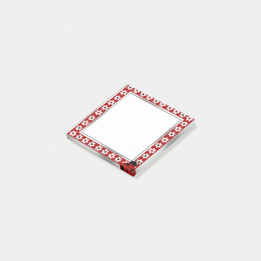 Red Lady Bug Post-it® Notes Post-it Klebezettel (angewinkelt)