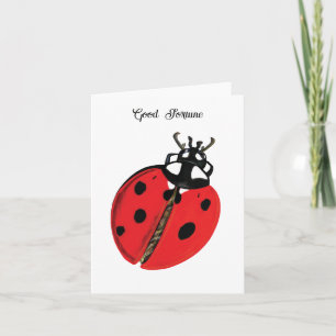 Red Lady Bug Viel Glück Botschafter Illustration