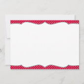 Red Ladybug Babydusche Einladung - Anpassbar (Rückseite)