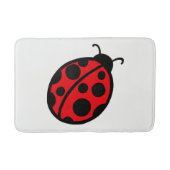 Red Ladybug Bad Bath Mat Rug Badematte (Vorderseite)