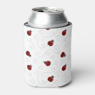 Red Ladybug Beetle Insect Lover Black Hearts Dosenkühler