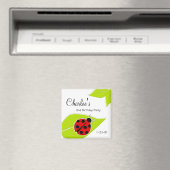 Red Ladybug Birthday Magnete Magnet (In Situ (Geschirrspüler))