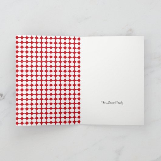 Red Ladybug Children's Birthday Party Danke (Innenseite)