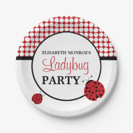 Red Ladybug Children's Birthday Party Pappteller