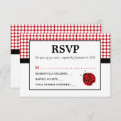 Red Ladybug Children's Birthday Party UAWG RSVP Karte (Vorne/Hinten)