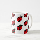 Red Ladybug Coffee Tasse Geschenk (VorderseiteRechts)