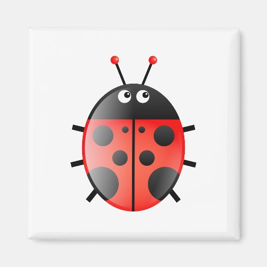 Red Ladybug Magnet (Vorne)