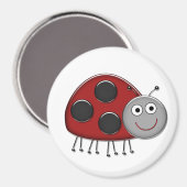 Red Ladybug Magnet (Vorderseite/Rückseite)