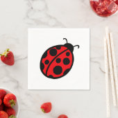Red Ladybug Napkins Serviette (Beispiel)