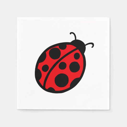 Red Ladybug Napkins Serviette (Vorderseite)