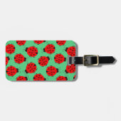 Red Ladybug Pattern Gepäckanhänger (Vorderseite horizontal)