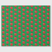 Red Ladybug Pattern Geschenkpapier (Flach)