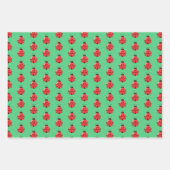 Red Ladybug Pattern Geschenkpapier Set (Vorderseite 3)