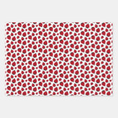 Red Ladybug Pattern Geschenkpapier Set (Vorderseite 2)