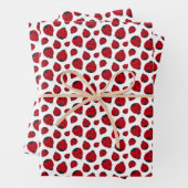 Red Ladybug Pattern Geschenkpapier Set (Beispiel)
