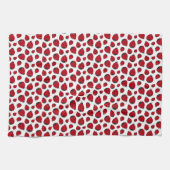 Red Ladybug Pattern Geschirrtuch (Horizontal)