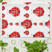 Red Ladybug Pattern Handtuch (Gefaltet)