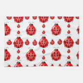 Red Ladybug Pattern Handtuch (Horizontal)