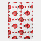 Red Ladybug Pattern Handtuch (Vertikal)