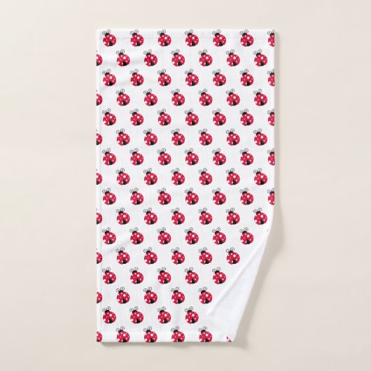 Red Ladybug Pattern Handtuch Badhandtuch Set (Handtuch)