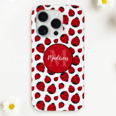 Red Ladybug Pattern Personalisiert Case-Mate iPhone Hülle