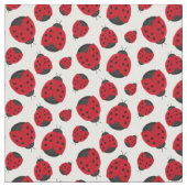 Red Ladybug Pattern Stoff (Nahaufnahme)