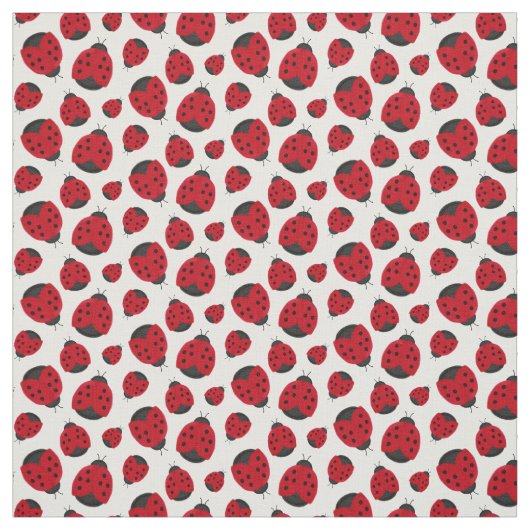 Red Ladybug Pattern Stoff (Muster)