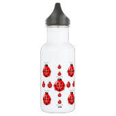 Red Ladybug Pattern Trinkflasche (Links)