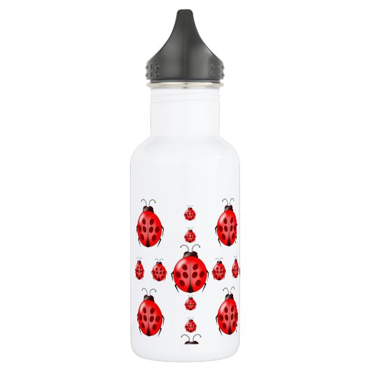 Red Ladybug Pattern Trinkflasche (Links)