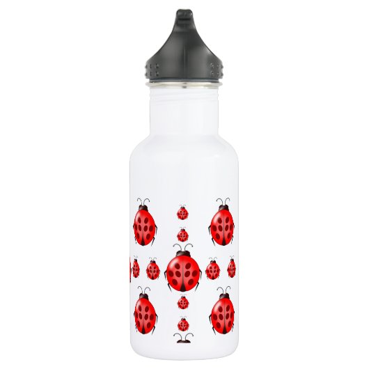 Red Ladybug Pattern Trinkflasche (Rechts)