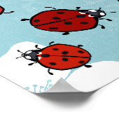 Red Ladybug Poster (Ecke)