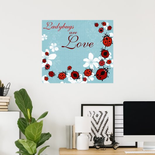 Red Ladybug Poster (Heimbüro)