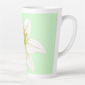 Red Ladybug Rosa Lily Blume individuelle Name Milchtasse (Rechts)