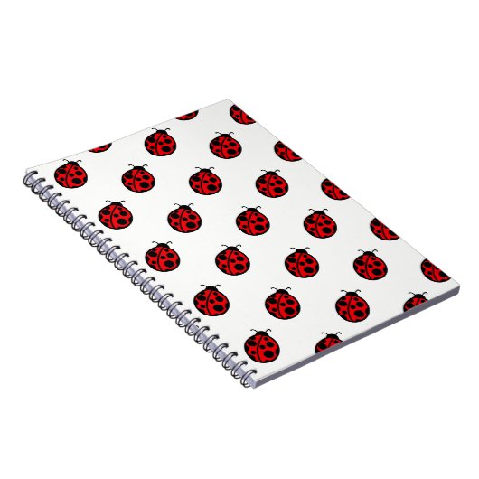 Red Ladybug School Notebook Geschenk Notizblock (Rechte Seite)