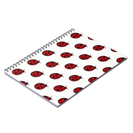 Red Ladybug School Notebook Geschenk Notizblock (Linke Seite)
