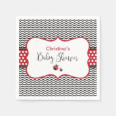 Red Ladybug Serviette (Vorderseite)