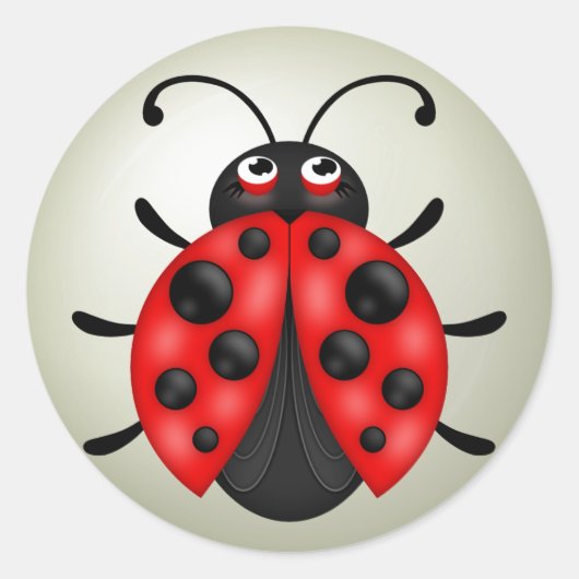Red Ladybug Sticker Sheets (Vorderseite)