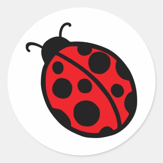 Red Ladybug Stickers (Vorderseite)