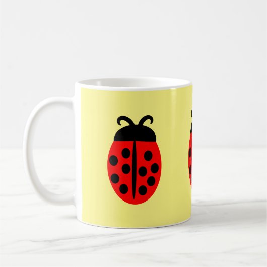 Red Ladybug Tasse (Links)