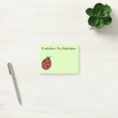 Red Ladybug Teacher's Post It Notes Gift Post-it Klebezettel (Büro)
