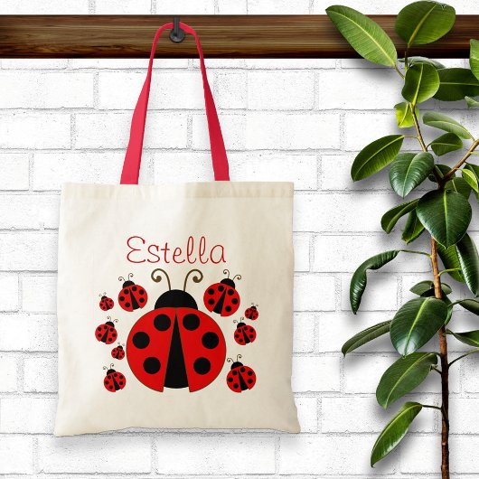 Red Ladybug Tote Bag Tragetasche