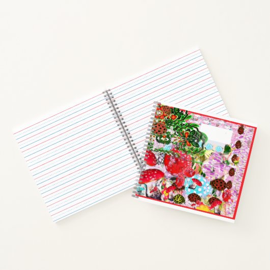 Red Ladybugs ABC Letter Tracing Notizblock (Innenseite)