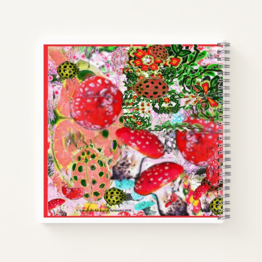 Red Ladybugs ABC Letter Tracing Notizblock (Rückseite)