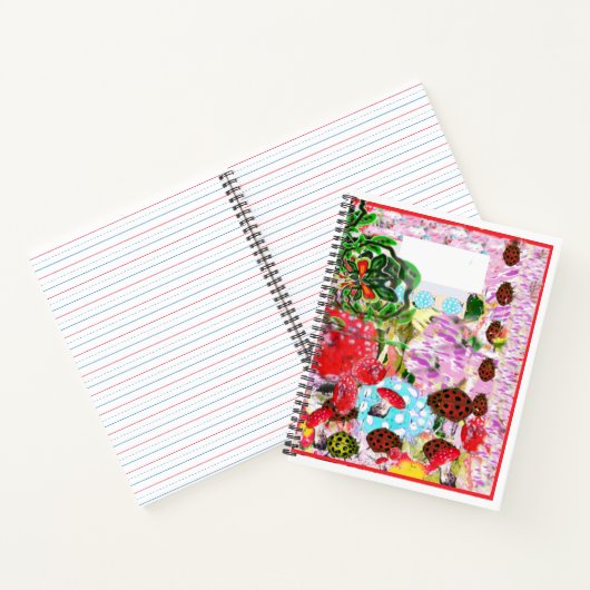 Red Ladybugs ABC Letters Tracing Notizblock (Innenseite)