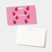 Red Ladybugs Crawling Thunder_Cove Ausweis (Vorder- & Rückseite)