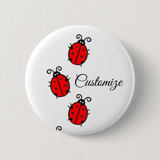 Red Ladybugs Crawling Thunder_Cove Button (Vorderseite)