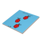 Red Ladybugs Crawling Thunder_Cove Fliese (Seite)
